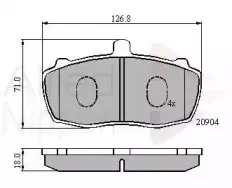Комплект тормозных колодок, дисковый тормоз COMLINE купить