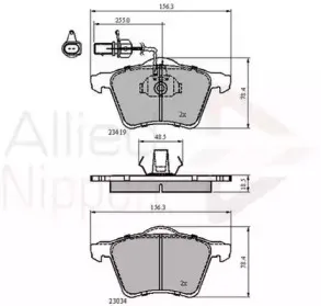 Комплект тормозных колодок, дисковый тормоз COMLINE купить