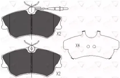Комплект тормозных колодок, дисковый тормоз COMLINE купить