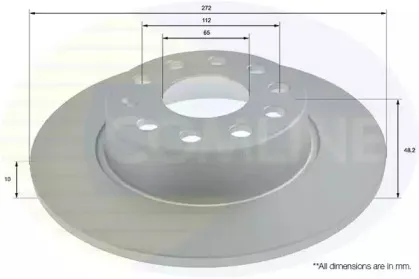 ADC1497 Comline - Диск гальмівний з покриттям COMLINE купить