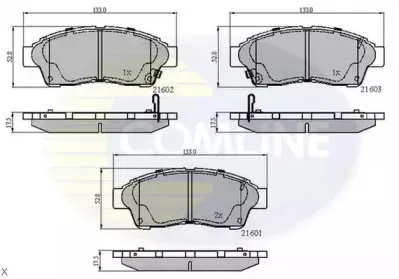 CBP3260 Comline - Гальмівні колодки до дисків COMLINE купить