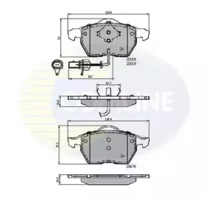 CBP11542 Comline - Гальмівні колодки до дисків COMLINE купить