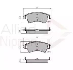 Комплект тормозных колодок, дисковый тормоз COMLINE купить