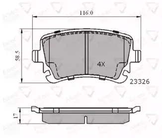 Комплект тормозных колодок, дисковый тормоз COMLINE купить