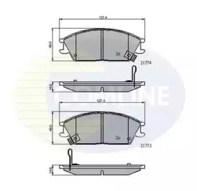 CBP3922 Comline - Гальмівні колодки до дисків COMLINE купить