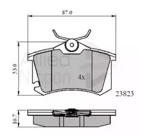 Комплект тормозных колодок, дисковый тормоз COMLINE купить