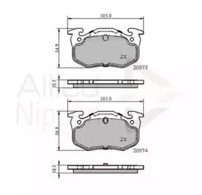 Комплект тормозных колодок, дисковый тормоз COMLINE купить