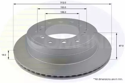 Тормозной диск COMLINE купить