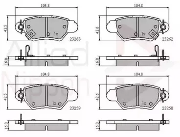 Комплект тормозных колодок, дисковый тормоз COMLINE купить