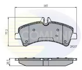 CBP01575 Comline - Гальмівні колодки до дисків COMLINE купить