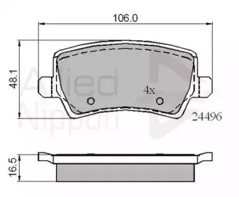 Комплект тормозных колодок, дисковый тормоз COMLINE купить