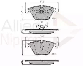 Комплект тормозных колодок, дисковый тормоз COMLINE купить