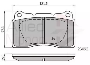 Комплект тормозных колодок, дисковый тормоз COMLINE купить