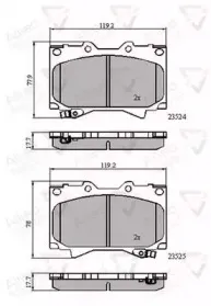 Комплект тормозных колодок, дисковый тормоз COMLINE купить