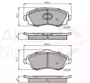 Комплект тормозных колодок, дисковый тормоз COMLINE купить
