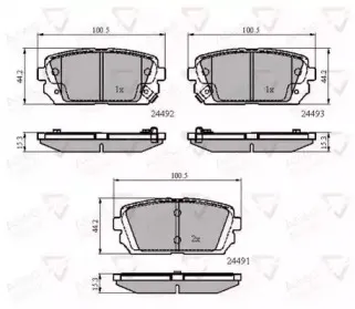 Комплект тормозных колодок, дисковый тормоз COMLINE купить