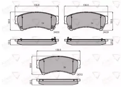 Комплект тормозных колодок, дисковый тормоз COMLINE купить