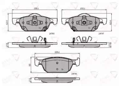 Комплект тормозных колодок, дисковый тормоз COMLINE купить
