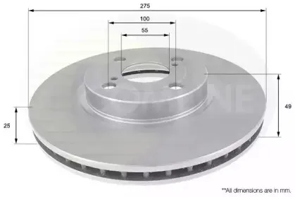 Тормозной диск COMLINE купить