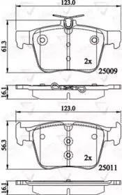 Комплект тормозных колодок, дисковый тормоз COMLINE купить