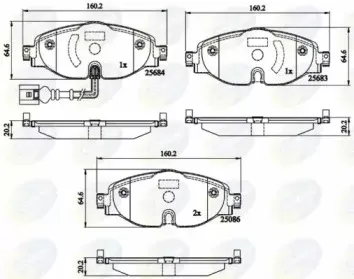 CBP12158 Comline - Гальмівні колодки до дисків COMLINE купить