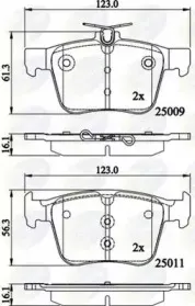 Комплект тормозных колодок, дисковый тормоз COMLINE купить