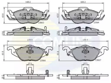 CBP3584 Comline - Гальмівні колодки до дисків COMLINE купить