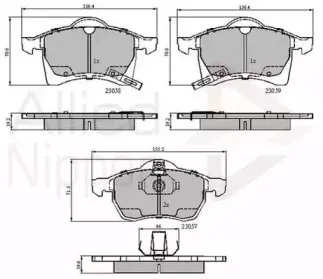 Комплект тормозных колодок, дисковый тормоз COMLINE купить