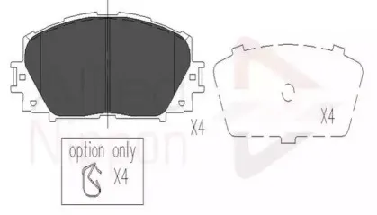 Комплект тормозных колодок, дисковый тормоз COMLINE купить