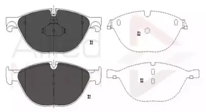 Комплект тормозных колодок, дисковый тормоз COMLINE купить