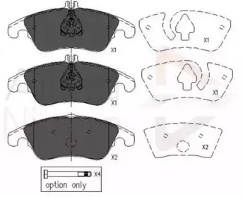 Комплект тормозных колодок, дисковый тормоз COMLINE купить
