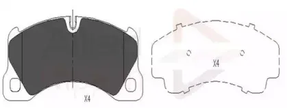 Комплект тормозных колодок, дисковый тормоз COMLINE купить