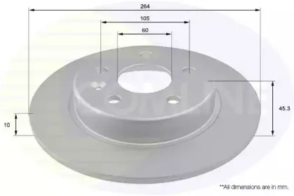 Тормозной диск COMLINE купить