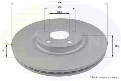 Тормозной диск COMLINE купить