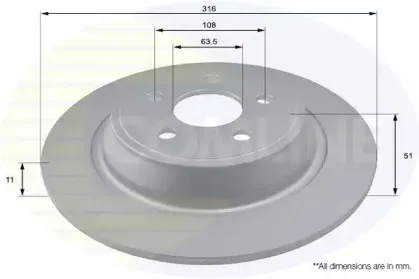 Тормозной диск COMLINE купить