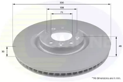 Тормозной диск COMLINE купить
