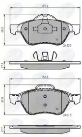 CBP02017 Comline - Гальмівні колодки до дисків COMLINE купить