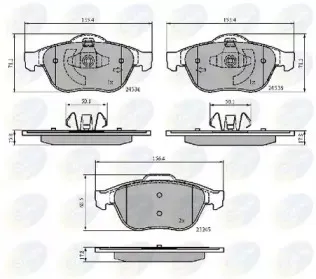 Комплект тормозных колодок, дисковый тормоз COMLINE купить