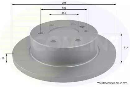 ADC1639 Comline - Диск гальмівний з покриттям COMLINE купить