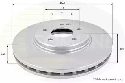 Тормозной диск COMLINE купить