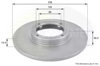 ADC1009 Comline - Диск гальмівний COMLINE купить