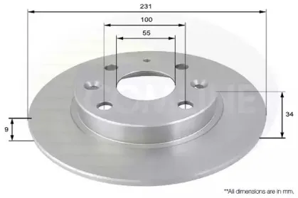 Тормозной диск COMLINE купить