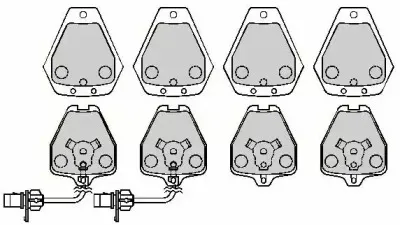 Комплект тормозных колодок, дисковый тормоз COMLINE купить