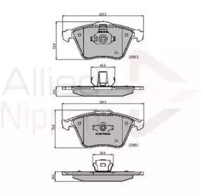 Комплект тормозных колодок, дисковый тормоз COMLINE купить