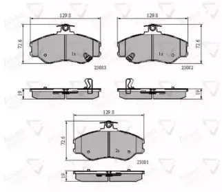 Комплект тормозных колодок, дисковый тормоз COMLINE купить