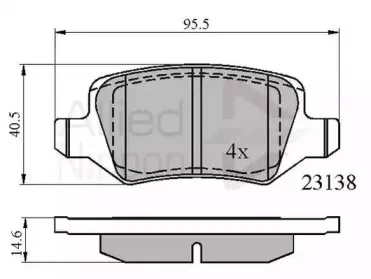 Комплект тормозных колодок, дисковый тормоз COMLINE купить