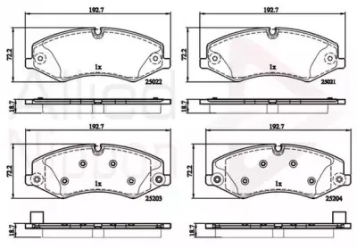 Комплект тормозных колодок, дисковый тормоз COMLINE купить