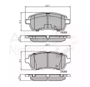 Комплект тормозных колодок, дисковый тормоз COMLINE купить