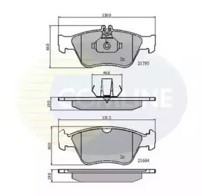 Комплект тормозных колодок, дисковый тормоз COMLINE купить