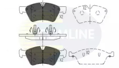 Комплект тормозных колодок, дисковый тормоз COMLINE купить